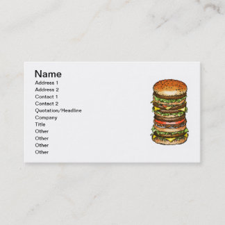 Cartão De Visita Hamburger