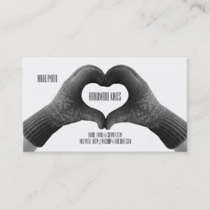 Cartão de visita Handmade das malhas