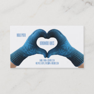 Cartão de visita Handmade das malhas
