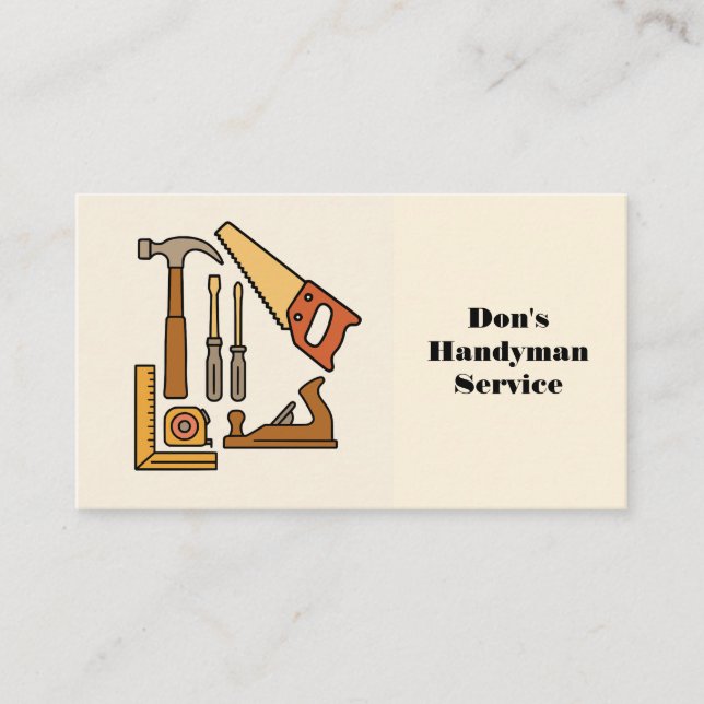 CARTÃO DE VISITA HANDYMAN BUSINESS CARD (Frente)