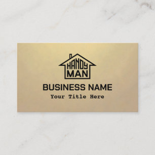 Cartão De Visita Handyman com logotipo