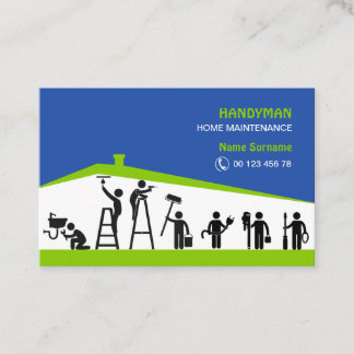 Cartão De Visita Handyman home maintenance Business Card