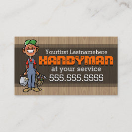 Cartão De Visita Handyman.Home Repair.Black.Afro-American