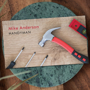 Cartão De Visita Handyman, Reparo Doméstico, Construção, Código QR