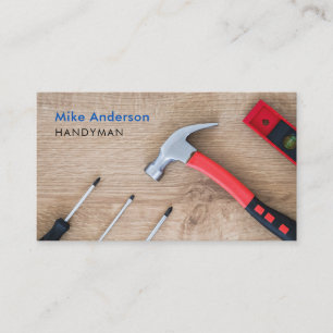 Cartão De Visita Handyman, Reparo Doméstico, Construção, Código QR,