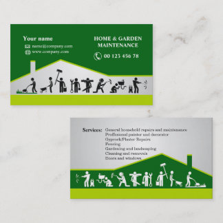 Cartão De Visita Handyman services, home maintenance business card