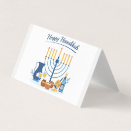Cartão De Visita happy hannukah card