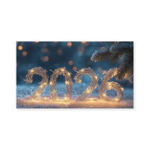 happy new year 2026 business card
