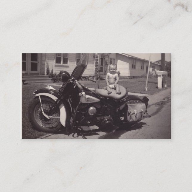 Cartão De Visita harley baby (Frente)