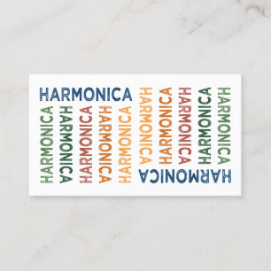 Cartão De Visita Harmônica colorida