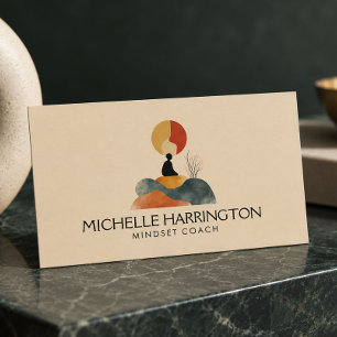 Cartão De Visita Harmony Horizon Coach de Vida, Terapeuta, Meditaçã