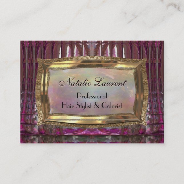 Cartão De Visita Harperglam Pearl Empresas Profissionais (Frente)