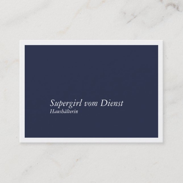 Cartão De Visita Haushälterin Visitenkarten (Frente)