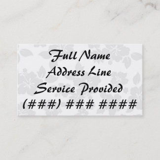 Cartão De Visita Hawaiian subtil