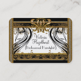 Cartão De Visita Hazelhurst Hairstylist Elegante Salon Professional