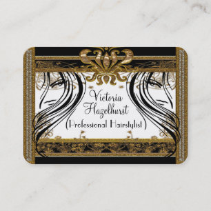 Cartão De Visita Hazelhurst Hairstylist Elegante Salon Professional