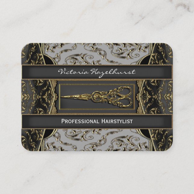 Cartão De Visita Hazlehurst completo Antiqued Scissors o (Frente)