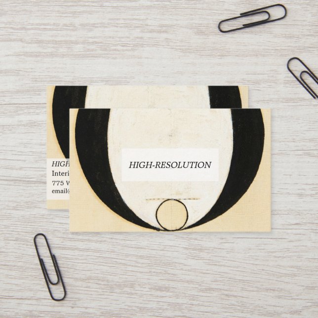 Cartão De Visita Heathens, 1920, por Hilma af Klint (Frente/Verso In Situ)