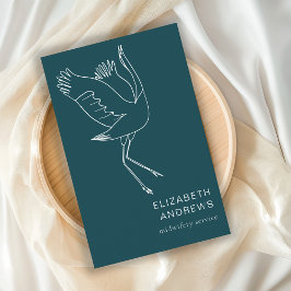 Cartão De Visita Hebamme, Storch schlicht-moderne Visitenkarte