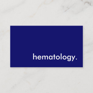 Cartão De Visita hematologia.