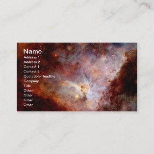 Cartão De Visita Hemisfério sul da nebulosa de Carina
