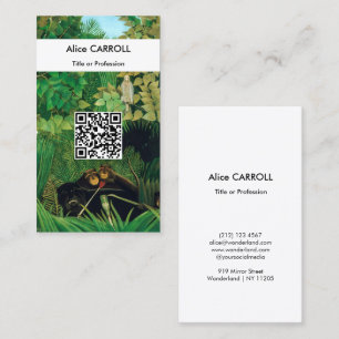 Cartão De Visita Henri Rousseau - Os Bufões Alegres - Código QR