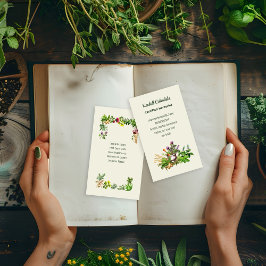 Cartão De Visita Herbalist Natural Healer Business Cards