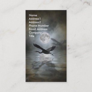 Cartão de visita Heron Azul excelente