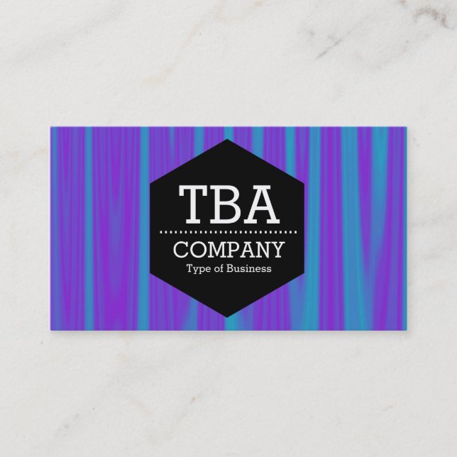 Cartão De Visita Hexágono Negro - Abstrato 090716(04) (Frente)