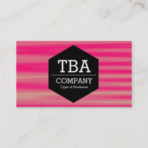 Cartão De Visita Hexágono Negro - Abstrato 090716(07)