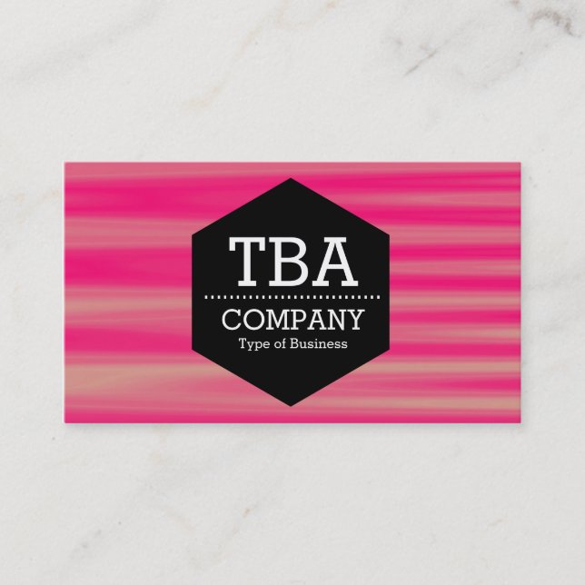 Cartão De Visita Hexágono Negro - Abstrato 090716(07) (Frente)