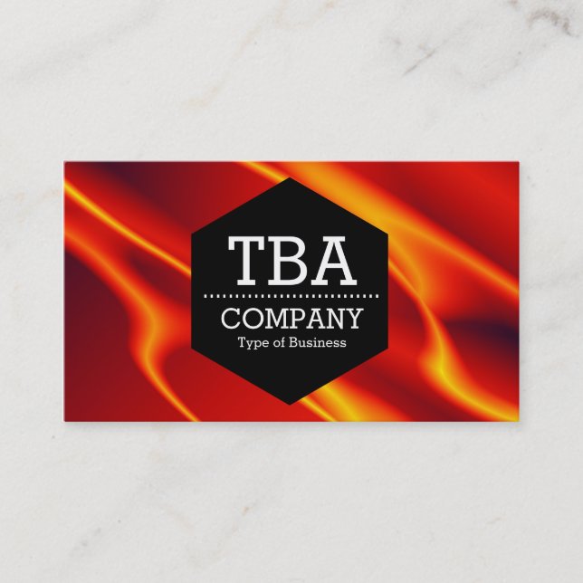 Cartão De Visita Hexágono Negro - Abstrato 120716(08) (Frente)