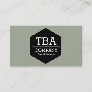 Cartão De Visita Hexágono Negro - Sábio do Deserto