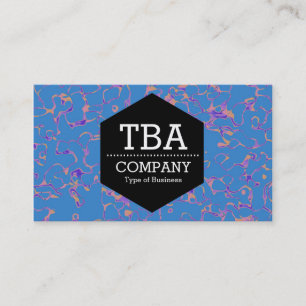 Cartão De Visita Hexágono Preto - Abstrato 080716(01)