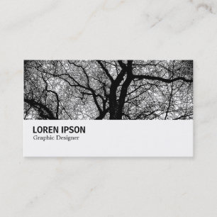 Cartão De Visita Hi-Phi - 0123 - Árvore de alto contraste