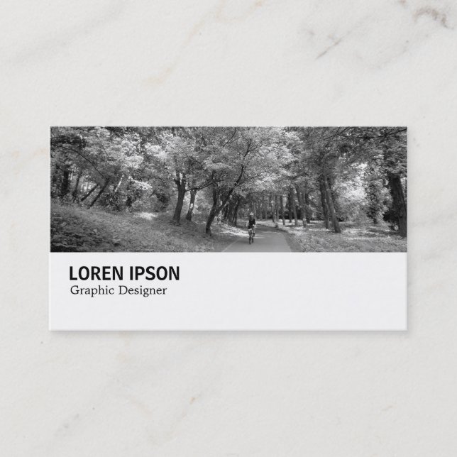 Cartão De Visita Hi-Phi - 0195 - Caminho Cíclico B&W (Frente)