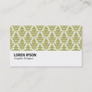 Cartão De Visita Hi-Phi - 0237 Olive Damask
