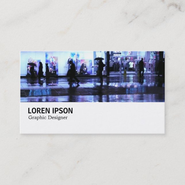 Cartão De Visita Hi-Phi - 035 - Comprando na Chuva (Frente)