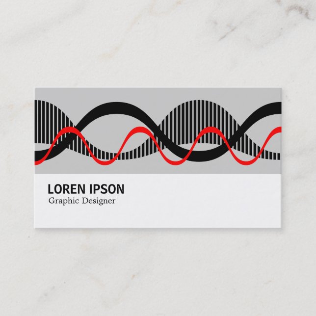 Cartão De Visita Hi-Phi - Onda de som (Frente)