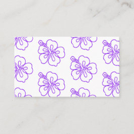 Cartão De Visita Hibiscus batik padrão pono vibes tropicais