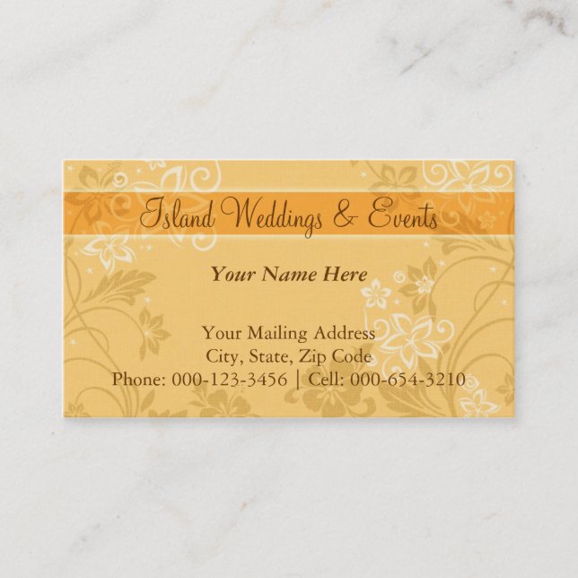 Cartão De Visita hibiscus motif.org ~ bc (Frente)