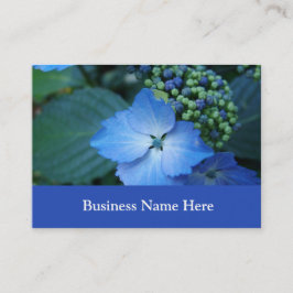 Cartão De Visita hidrangea azul