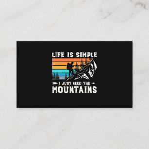 Cartão De Visita Hiker, Eu Só Preciso Das Montanhas