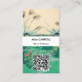 Cartão De Visita Hiroshige - Planície de Otsuki na província de Kai