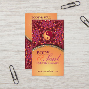 Cartão de visita Holística de Nova Idade Moderna