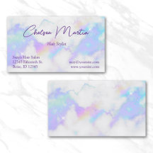 Holo Marble Glam Script de Assinatura Manuscrito