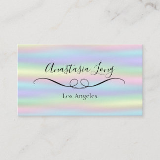 Cartão de visita Holográfico Moderno