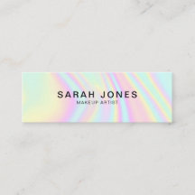 Cartão de visita Holográfico Moderno Elegante