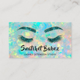 Cartão De Visita Hológrafo de Eyelash Makeup Microblading