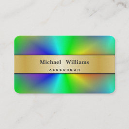 CARTÃO DE VISITA HOLOGRAMA PAPEL PERLA COLORIDO PROFESIONAL COLOR